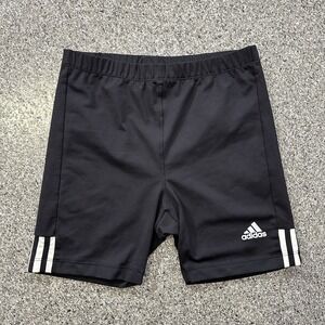 Adidas Tights Womens XL 6" Bike Shorts Black Made USA 90's Vintage Biker